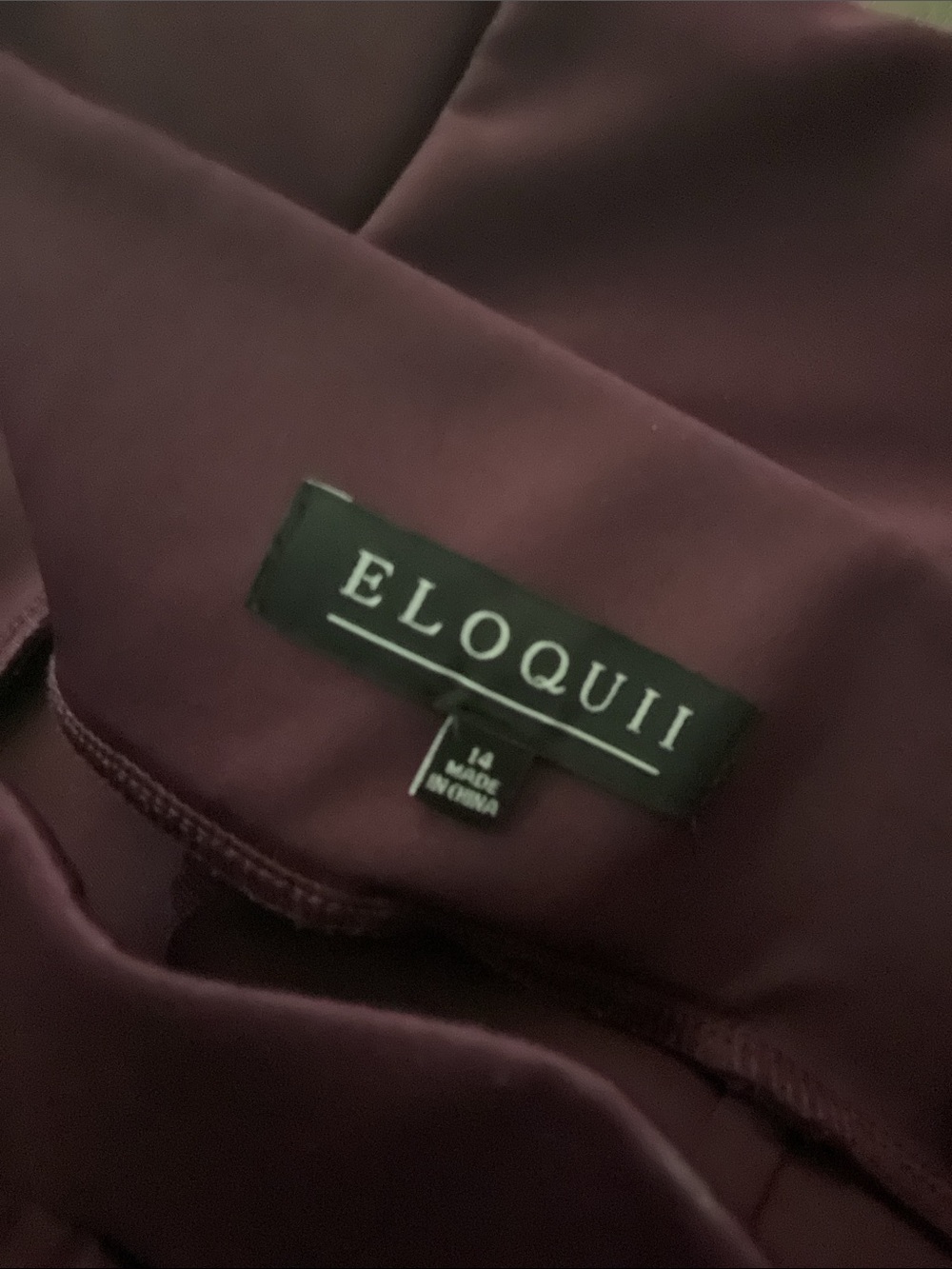 Eloquii Neoprene Pencil Skirt in Potent Purple, Size 14 - Picture 2 of 8